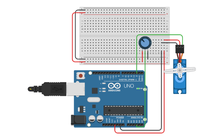 Circuit design Autonomous Wiper control system - Tinkercad
