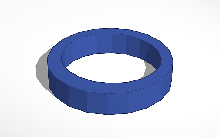 3D design Basic Ring - Tinkercad