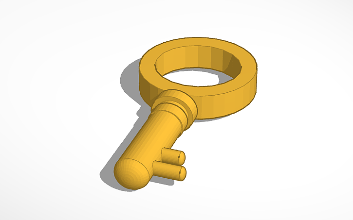 3D design Small Key - Tinkercad