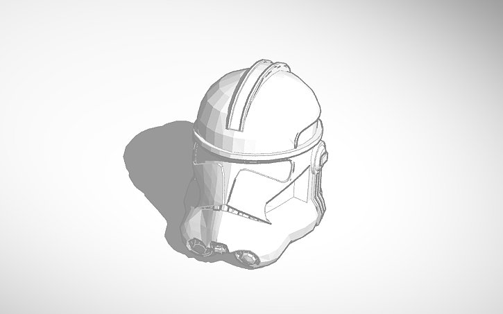 3D design Clone trooper helmet - Tinkercad