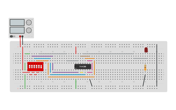 Circuit design Exor | Tinkercad