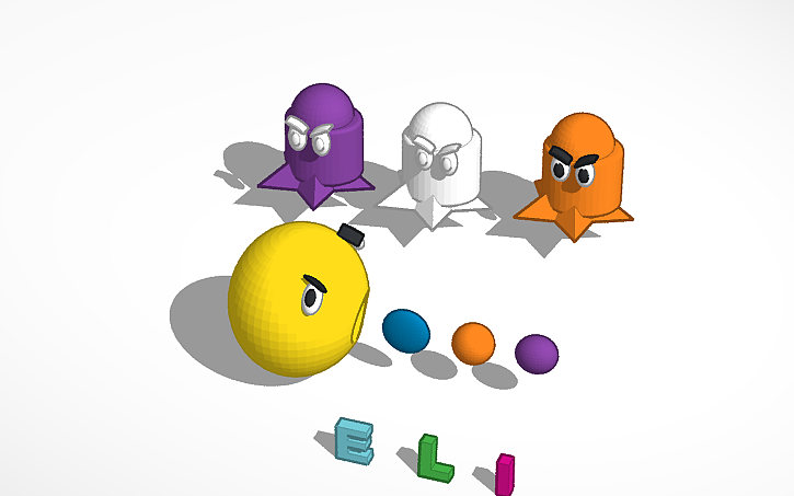 3D design pacman | Tinkercad