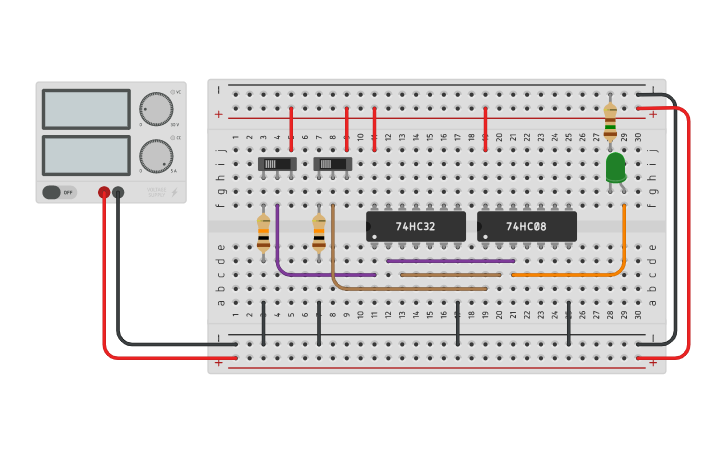 Circuit design Circuito ON-OFF | Tinkercad