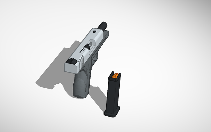 3D design gun adjustable - Tinkercad