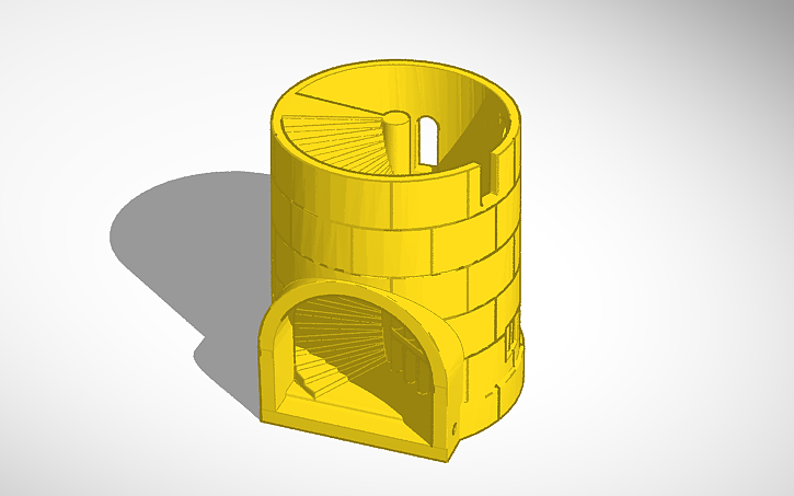3D design Dice Tower - Tinkercad