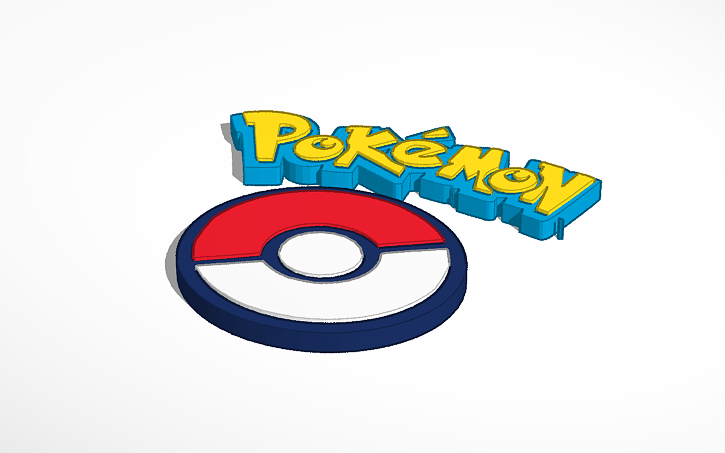 Pokemon Logo Tinkercad