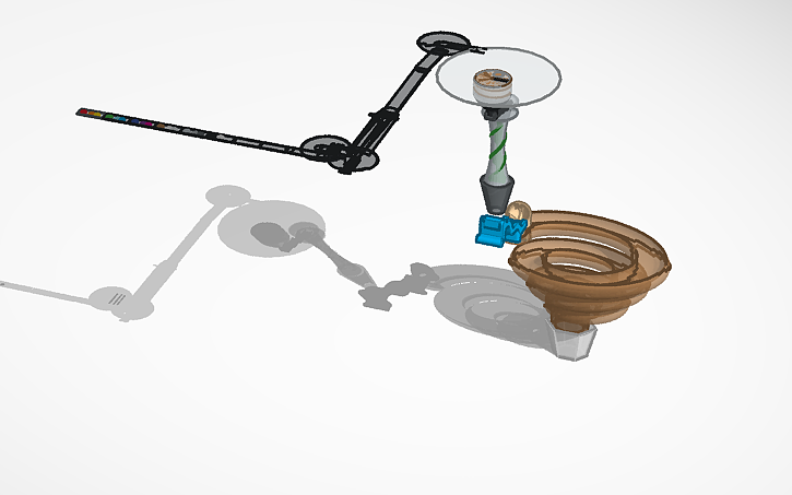 3D design ball run - Tinkercad