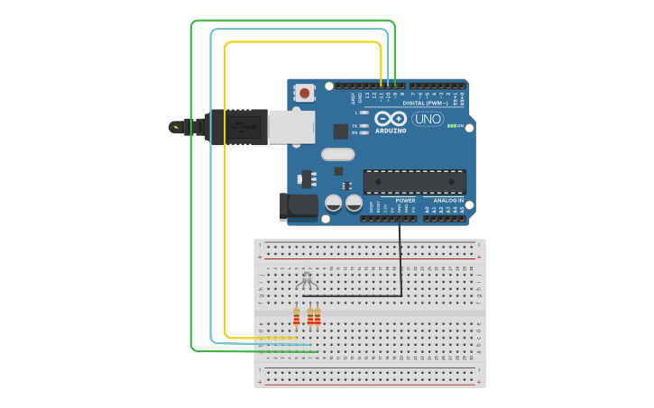 Serial Rgb Interface Circuit design Lists-Serial-RGB-Control | Tinkercad