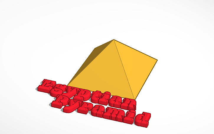 3D design Pyramid | Tinkercad