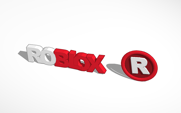 Roblox Logo Printed Tinkercad - roblox logo to print