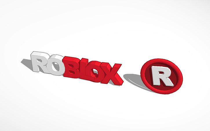 3d Design Roblox Logo Printed Tinkercad - to 3d print roblox