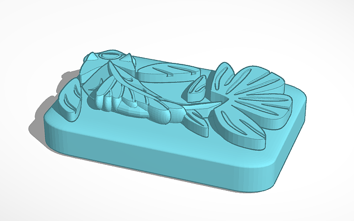 3D design koi fish token - Tinkercad
