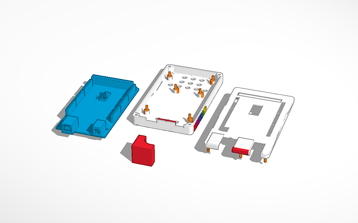 3D design Arduino Mega R3 Case Bottom | Tinkercad