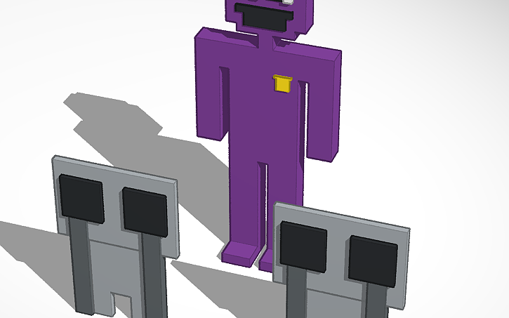 3D design Purple Guy (FNAF Minigames) Tinkercad