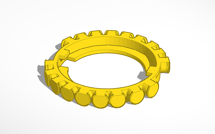 3D design pirate beyblade - Tinkercad