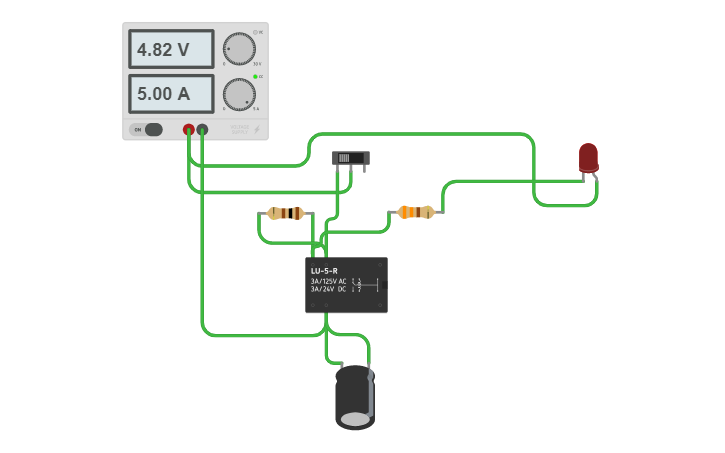 Circuit design Relay Circuit JPZ - Tinkercad