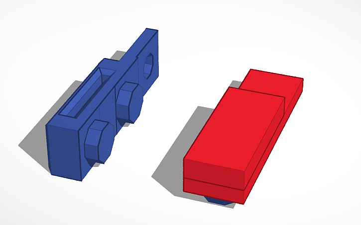3D design Velcro Rack Bracket - Tinkercad