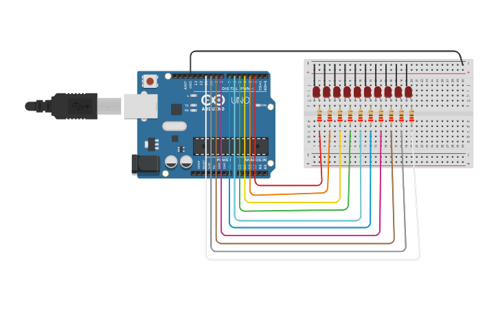 Circuit design kara şimşek | Tinkercad