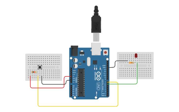 Circuit design Pulsador PULL UP | Tinkercad