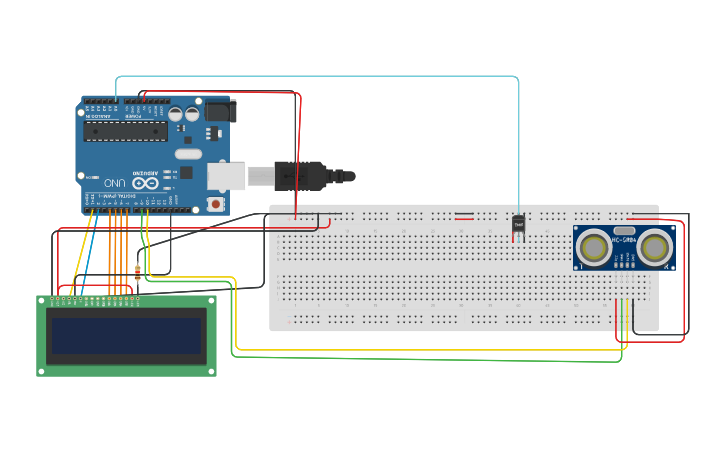 Circuit design erwin kurniawan Arduino Ultrasonic distance sensor ...