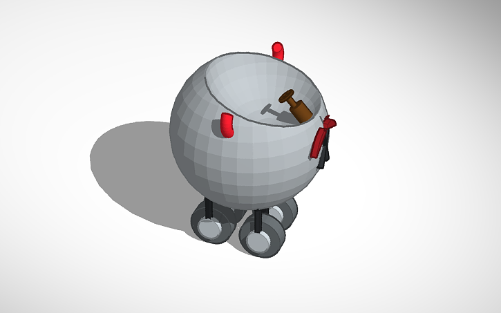 3D design The Deathmobile #PossibleWackyRaces - Tinkercad