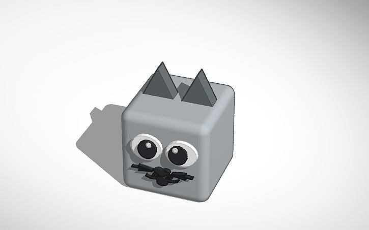3D design Blocky Cat Pet | Tinkercad