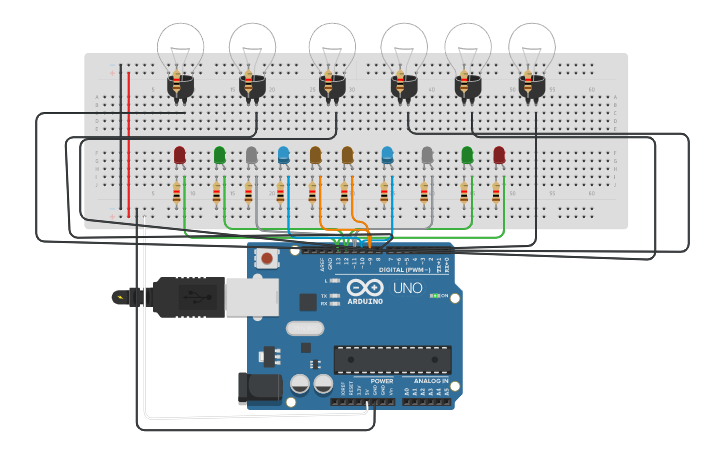 Circuit design Fernando Ponce examen | Tinkercad