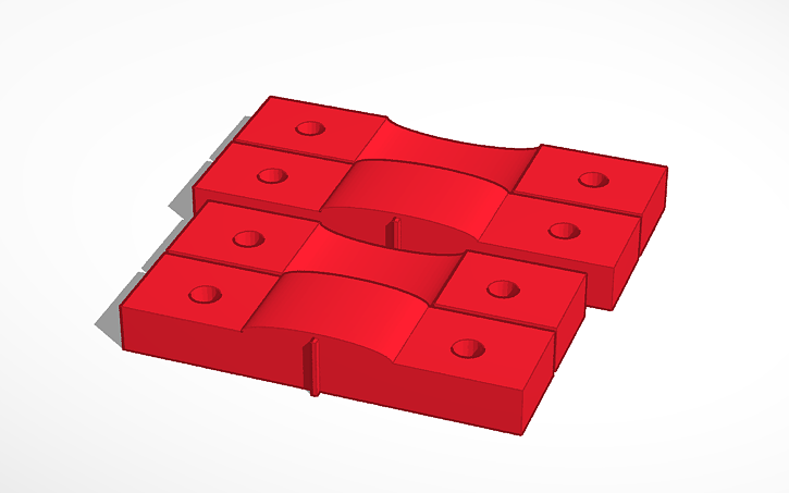 3D design Pipe Template Tinkercad