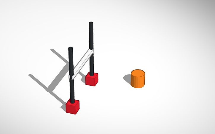 3D design Rugby Posts - Tinkercad