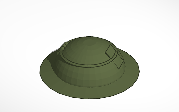 3D design LEGO Army WW2 Helmet - Tinkercad
