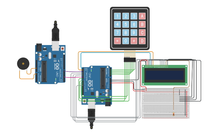 Circuit design ALARM SYSTEM | Tinkercad