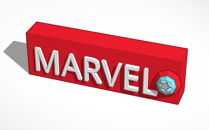3D design MARVEL - Tinkercad