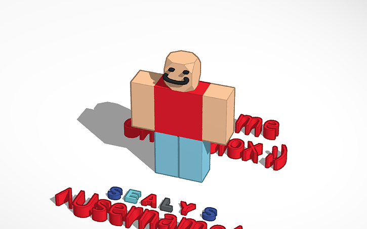 Robloxian Follow Me On Roblox Tinkercad - 3d design roblox robloxian 2 0 r6 tinkercad wholefedorg
