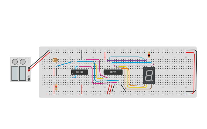 Circuit Design 7 Segment Display Tinkercad 7734