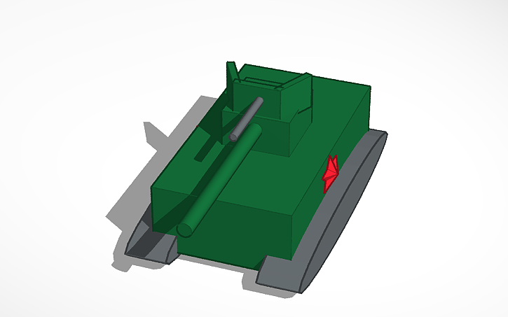 3d Design Soviet Tank Tinkercad 3d Design Soviet Tank Tinkercad