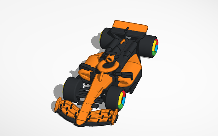 3D design Mclaren F1 car - Tinkercad