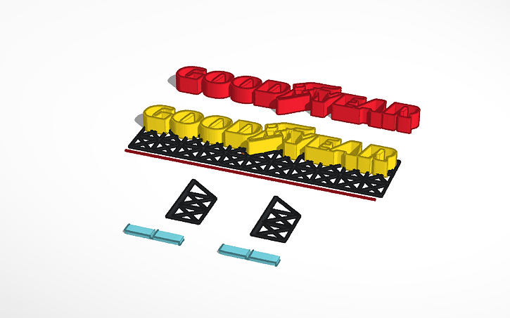 3D design Goodyear Logo - Tinkercad