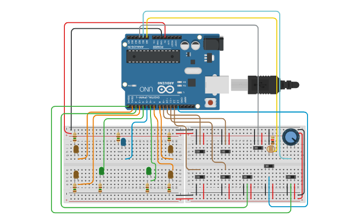 Circuit design ebd_Automated Interior Lighting System | Tinkercad