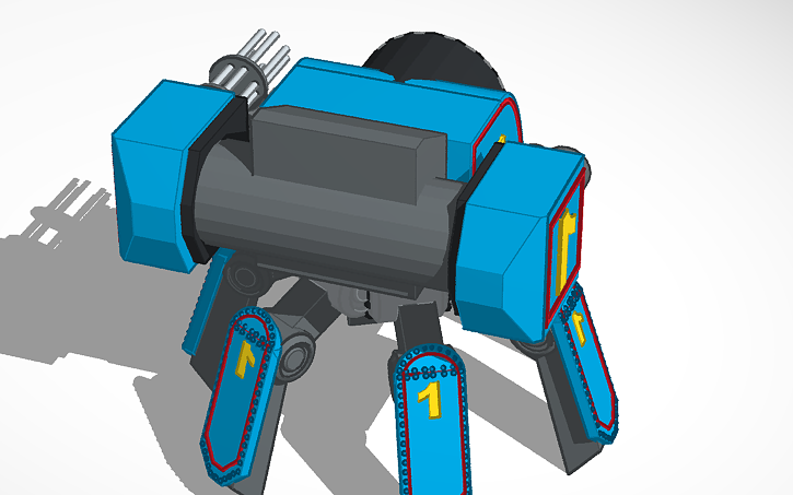 Mech Thomas Engineer 3D design Thomas the Tank Engine Mech (without rivets) - Tinkercad
