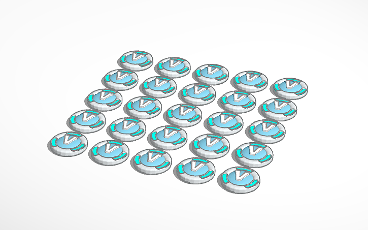 Vbucks Sprite 3D design Vbucks - Tinkercad