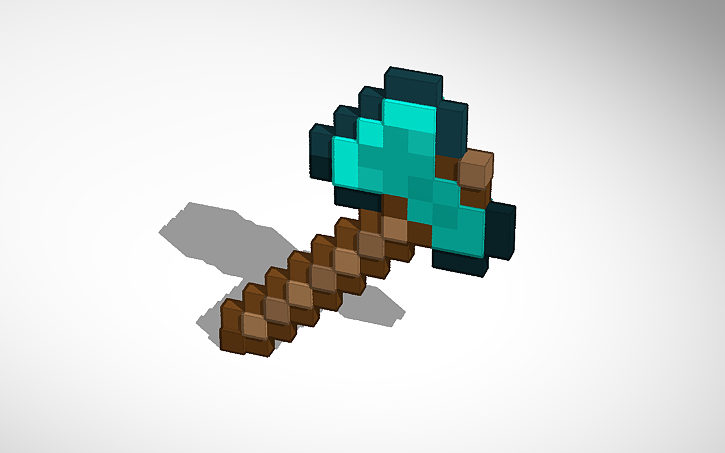 3D Design Diamond Axe Tinkercad