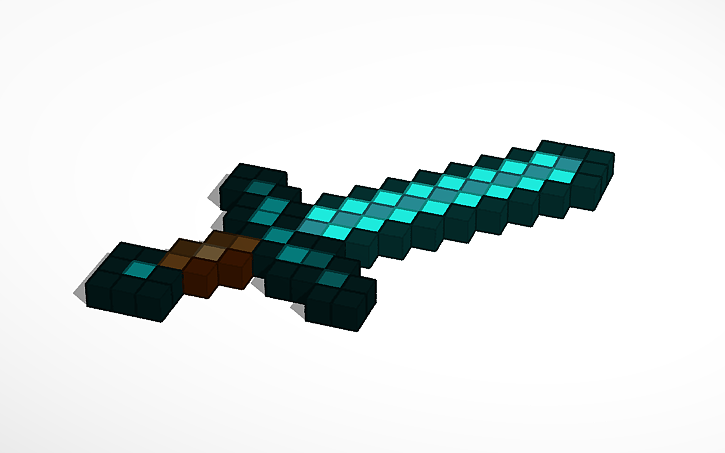 3D design Espada Minecraft | Tinkercad