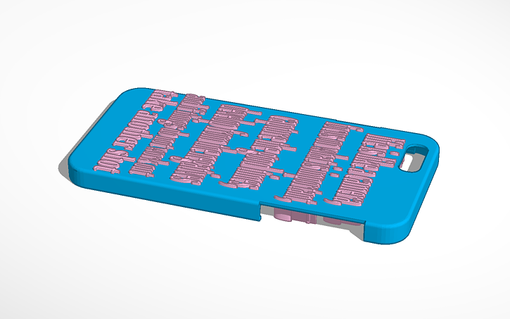 3D design Copy of Iphone 6 case template - Tinkercad