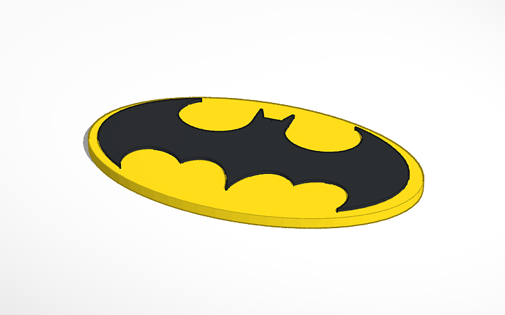 3D design Batman Symbol | Tinkercad