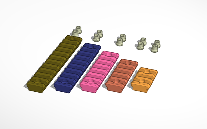 3D design Airsoft KeyMod | Tinkercad