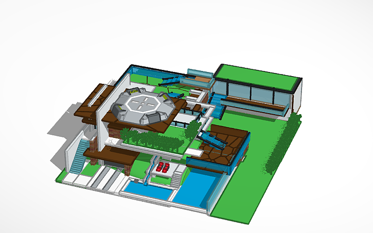 3D design Modern Mansion - Tinkercad