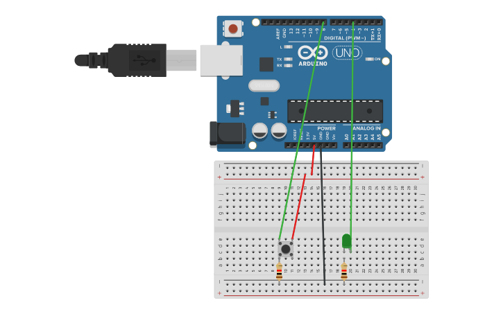 Circuit design Programar un BOTON - Tinkercad