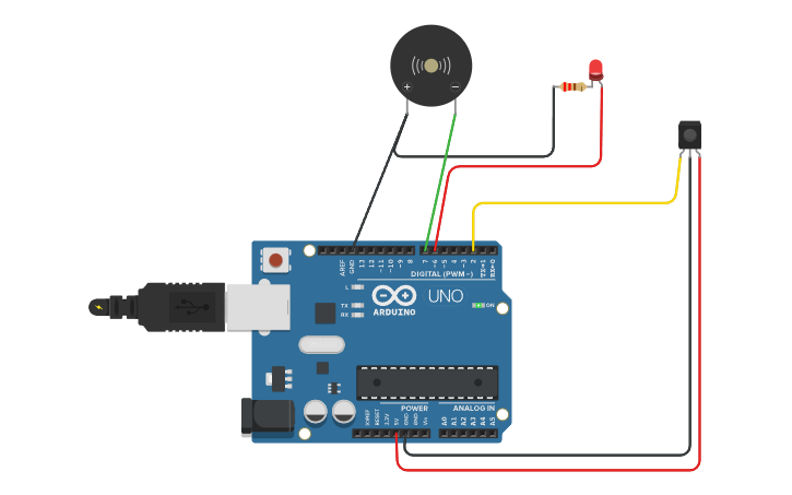 Circuit design INFRARED SENSOR - Tinkercad
