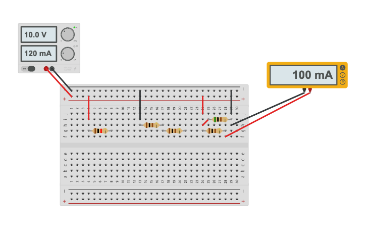 Circuit design DC Circuits - Tinkercad