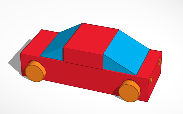 3D design car Tinkercad